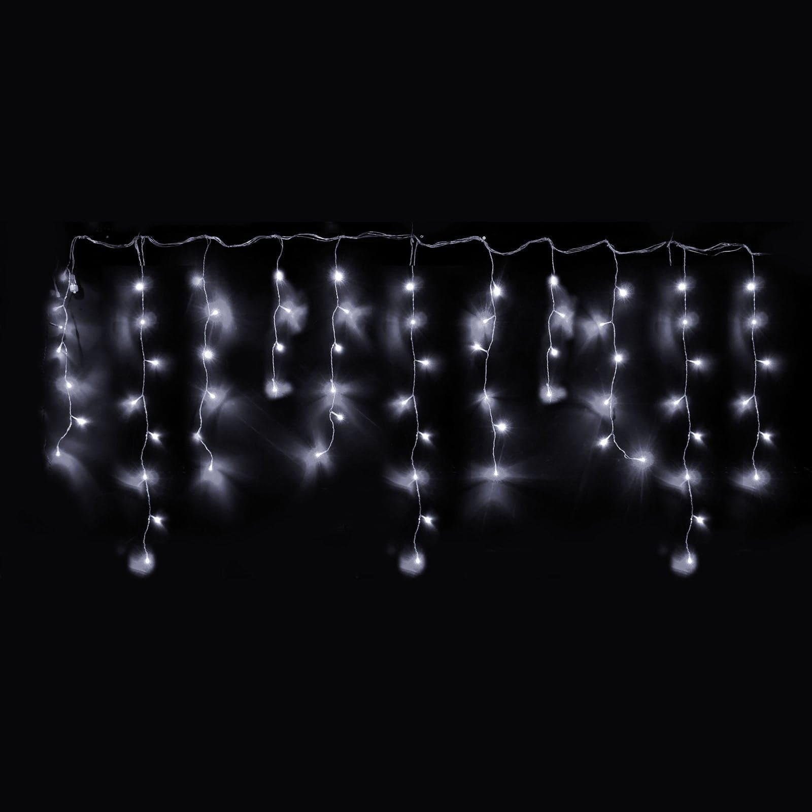 Tenda luminosa con Maxi Led cascata da esterno decorazione natalizia 3,6 mt x h 80 cm - 2