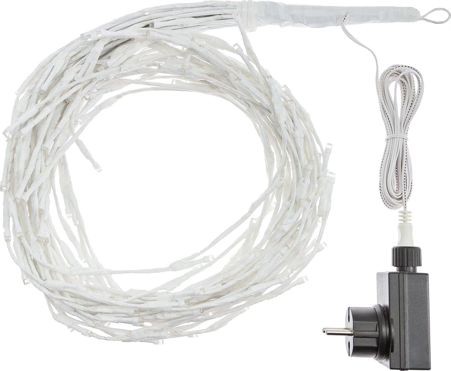 Ramo cadente luminoso cascata di luci a LED bianco caldo decorazione natalizia per esterno interno - 9