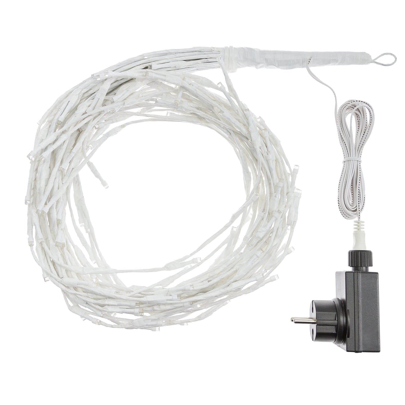 Ramo cadente luminoso cascata di luci a LED bianco caldo decorazione natalizia per esterno interno - 9