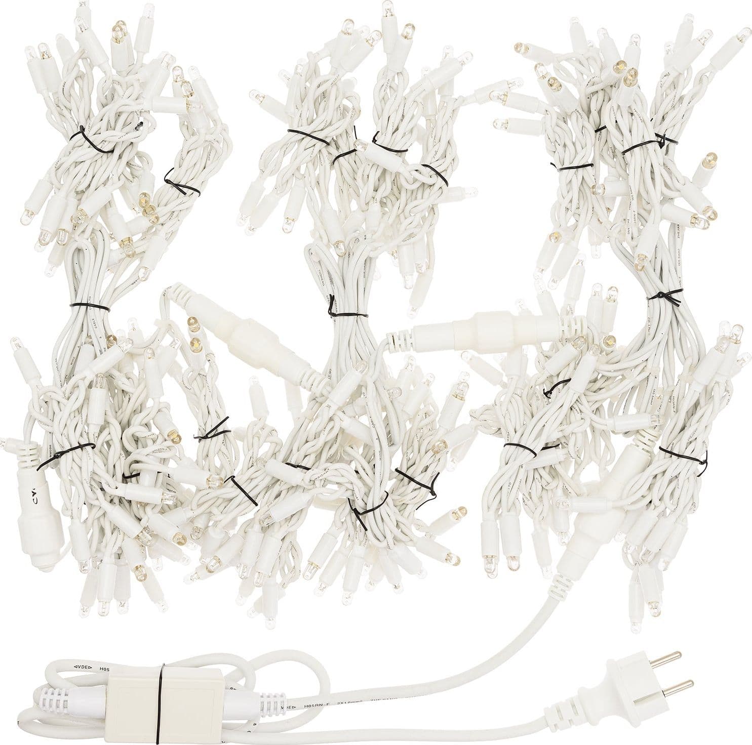 Catena luminosa stalattiti a cascata per esterno interno uso professionale decorazione natalizia maxi led - 15