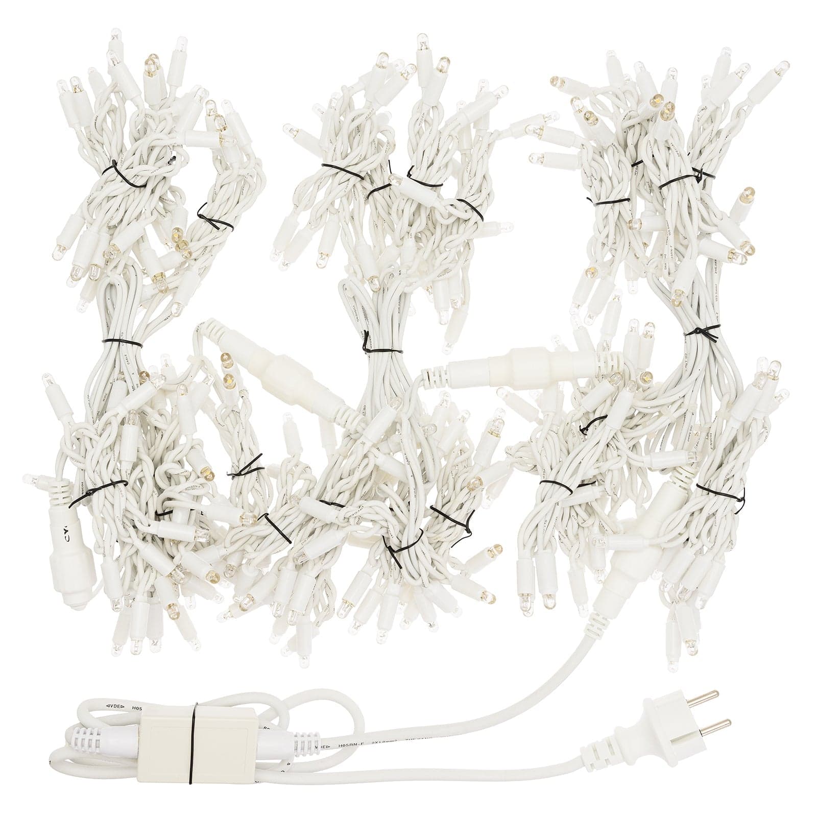 Catena luminosa stalattiti a cascata per esterno interno uso professionale decorazione natalizia maxi led - 15