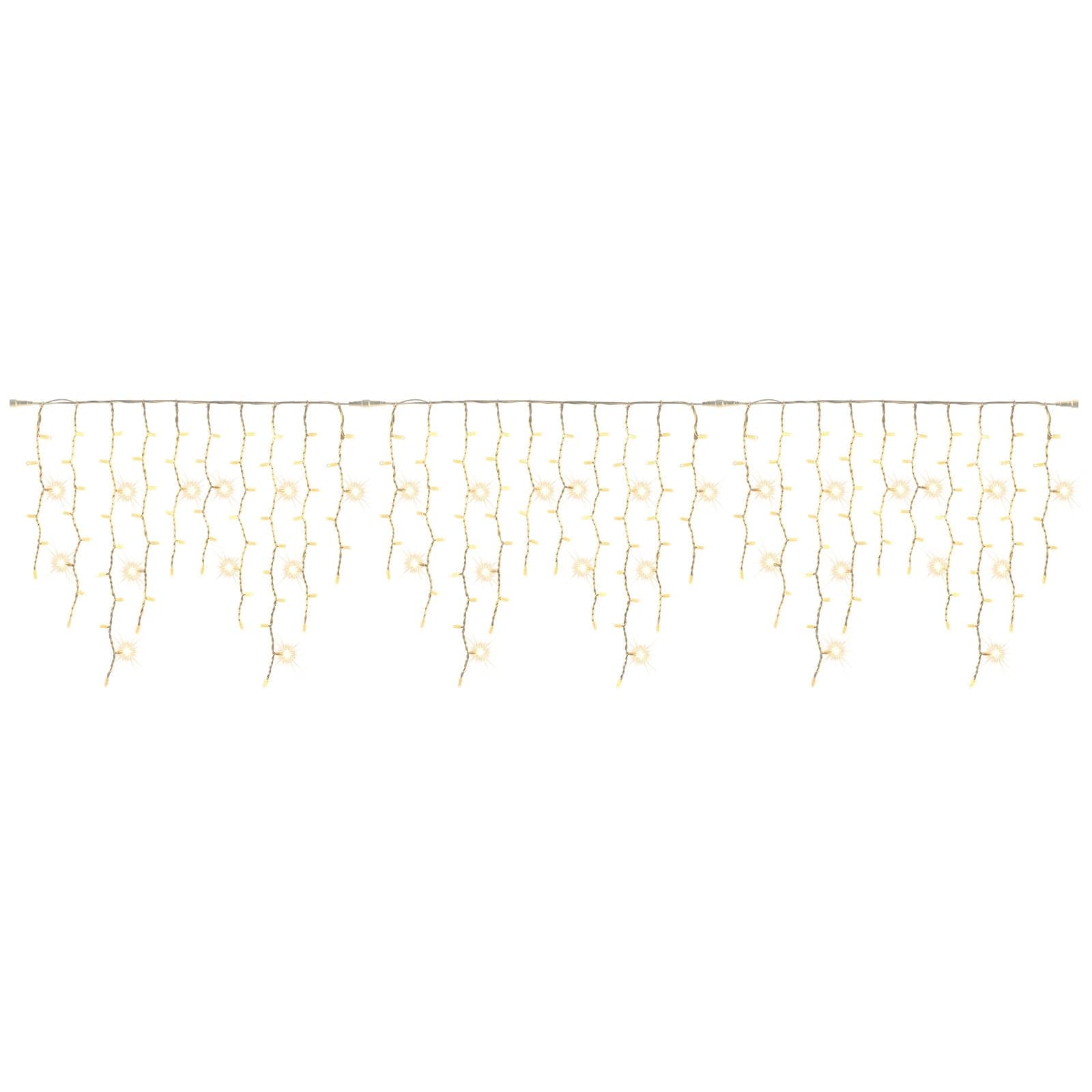 Catena luminosa stalattiti a cascata per esterno interno uso professionale decorazione natalizia maxi led - 7