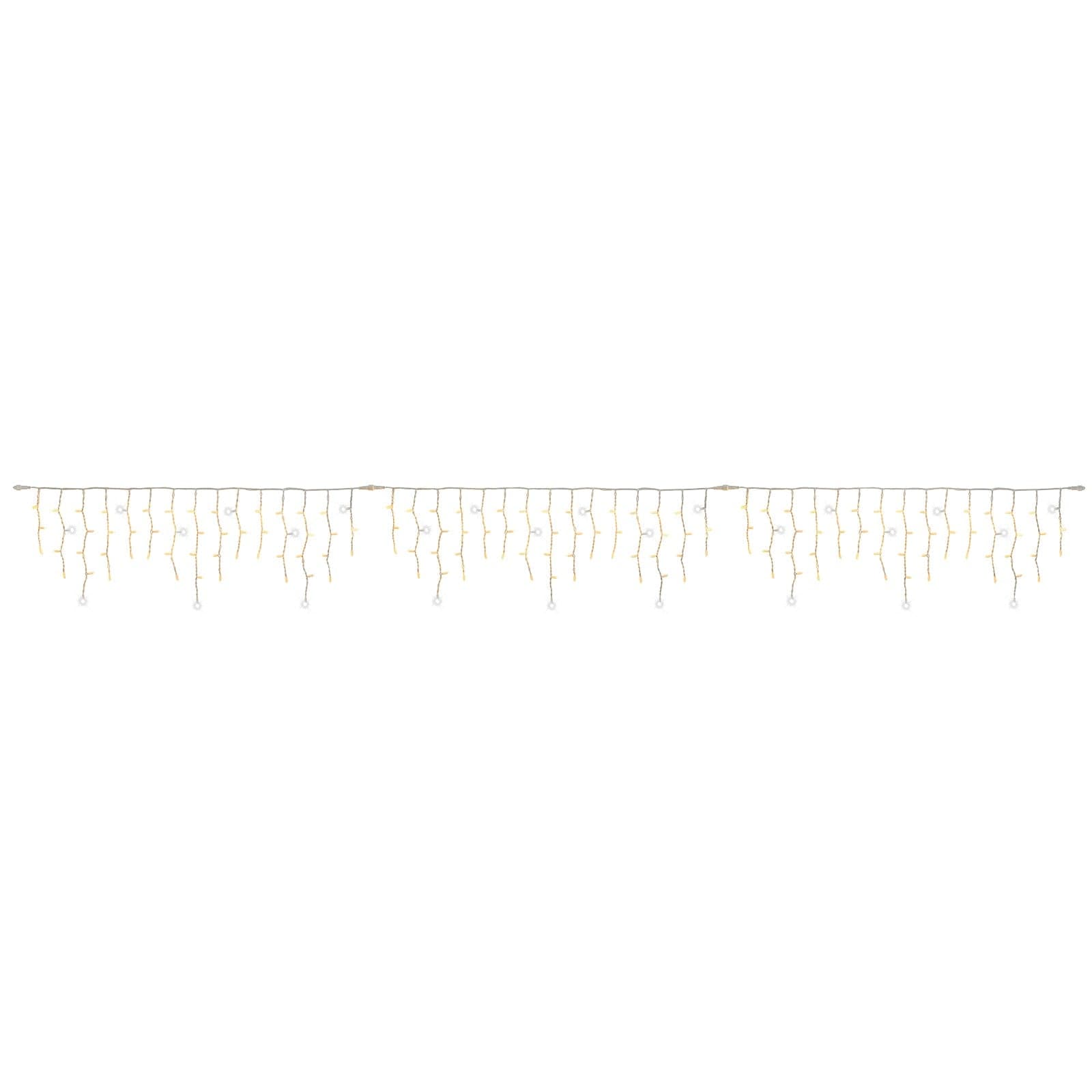 Catena luminosa stalattiti a cascata per esterno interno uso professionale decorazione natalizia maxi led - 9