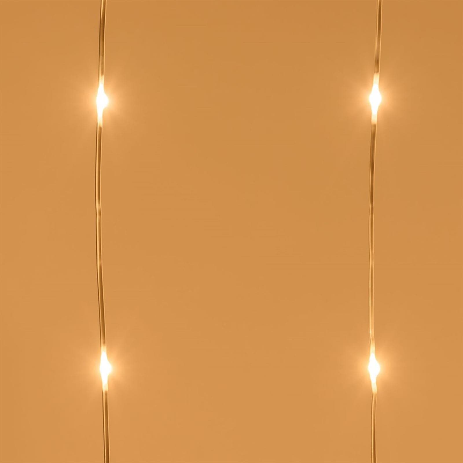 Cascata luce calda con micro led per esterno decorazione natalizie 4 m - 2