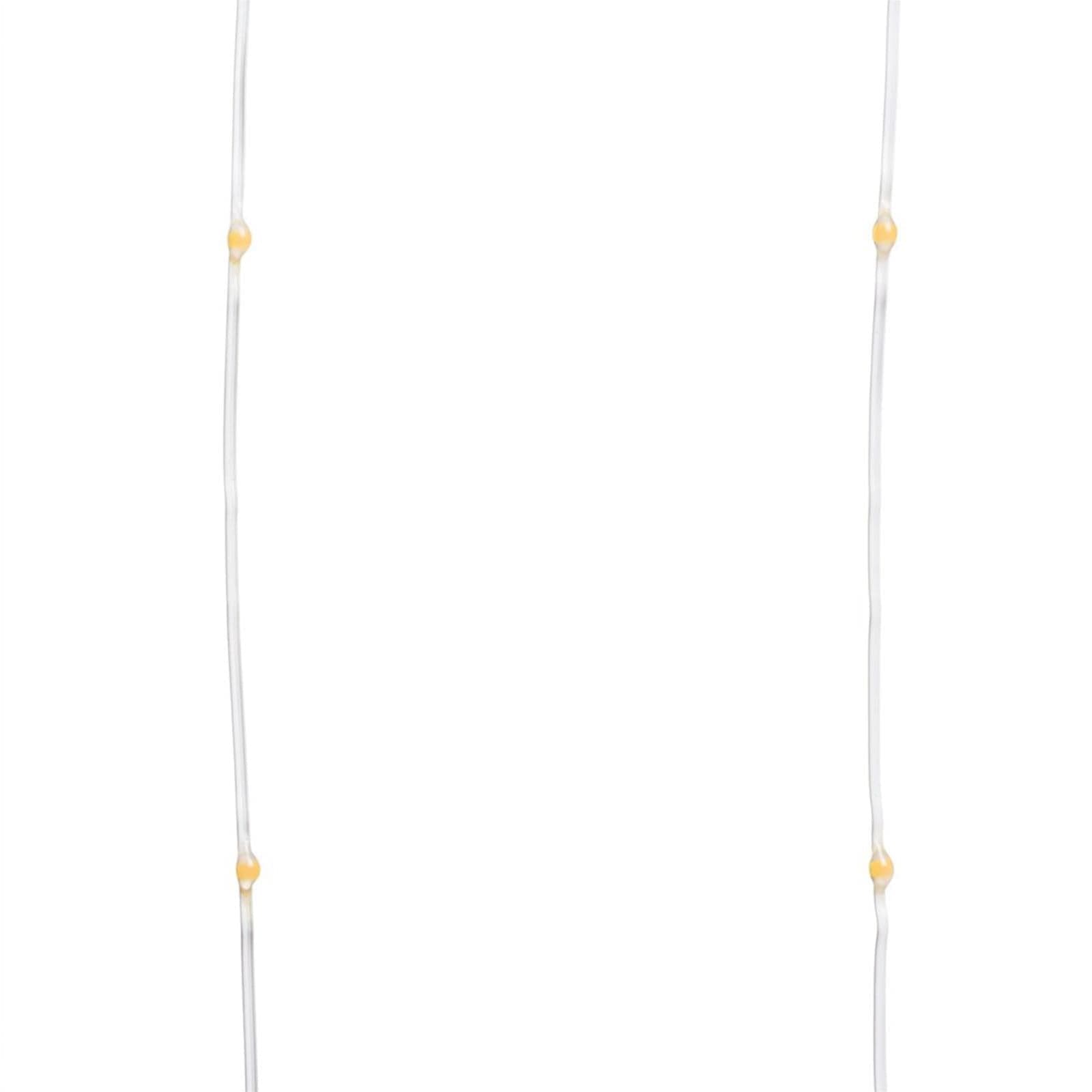 Cascata luce calda con micro led per esterno decorazione natalizie 4 m - 3