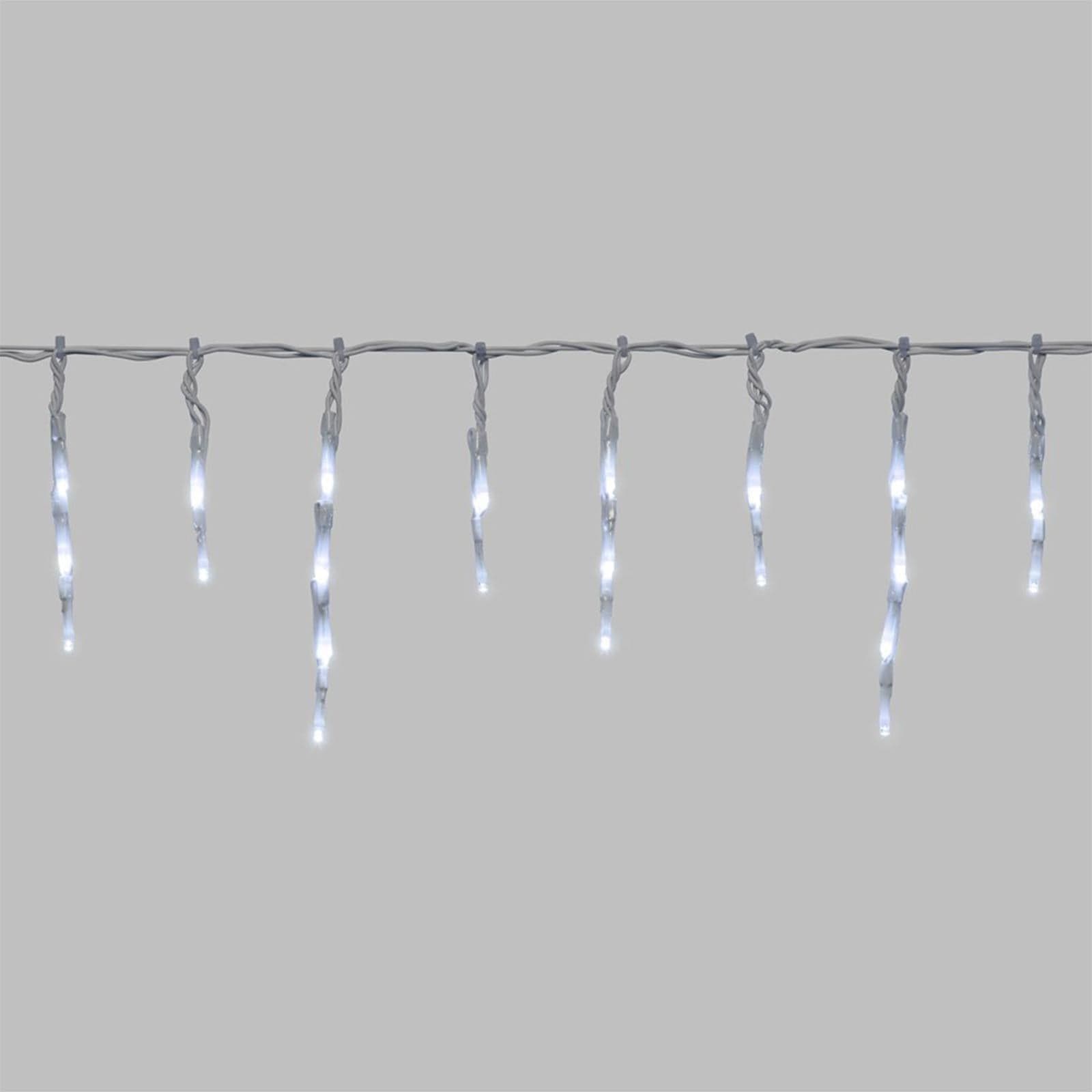 Cascata luminosa per esterno stalattite a led, decorazioni di natale in movimento 10 x h 0,12 mt - 2