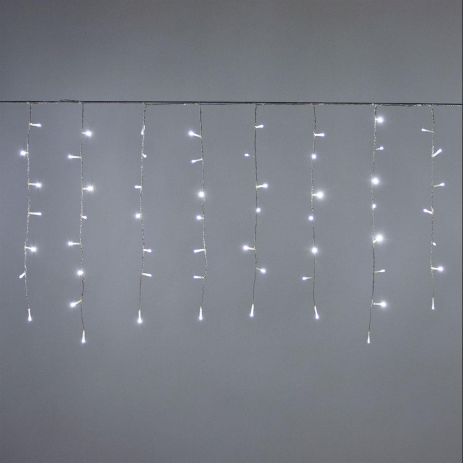 Tenda luminosa 144 led luci di Natale cascata da esterno addobbi natalizi - 2