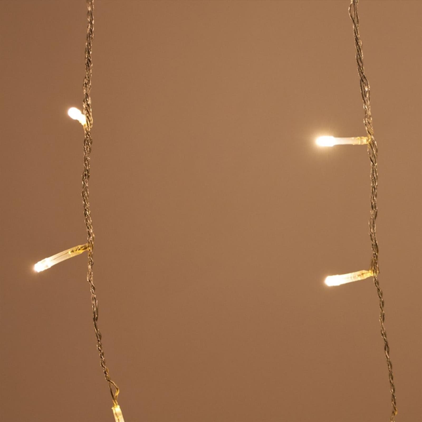 Tenda luminosa 144 led luci di Natale cascata da esterno addobbi natalizi - 7