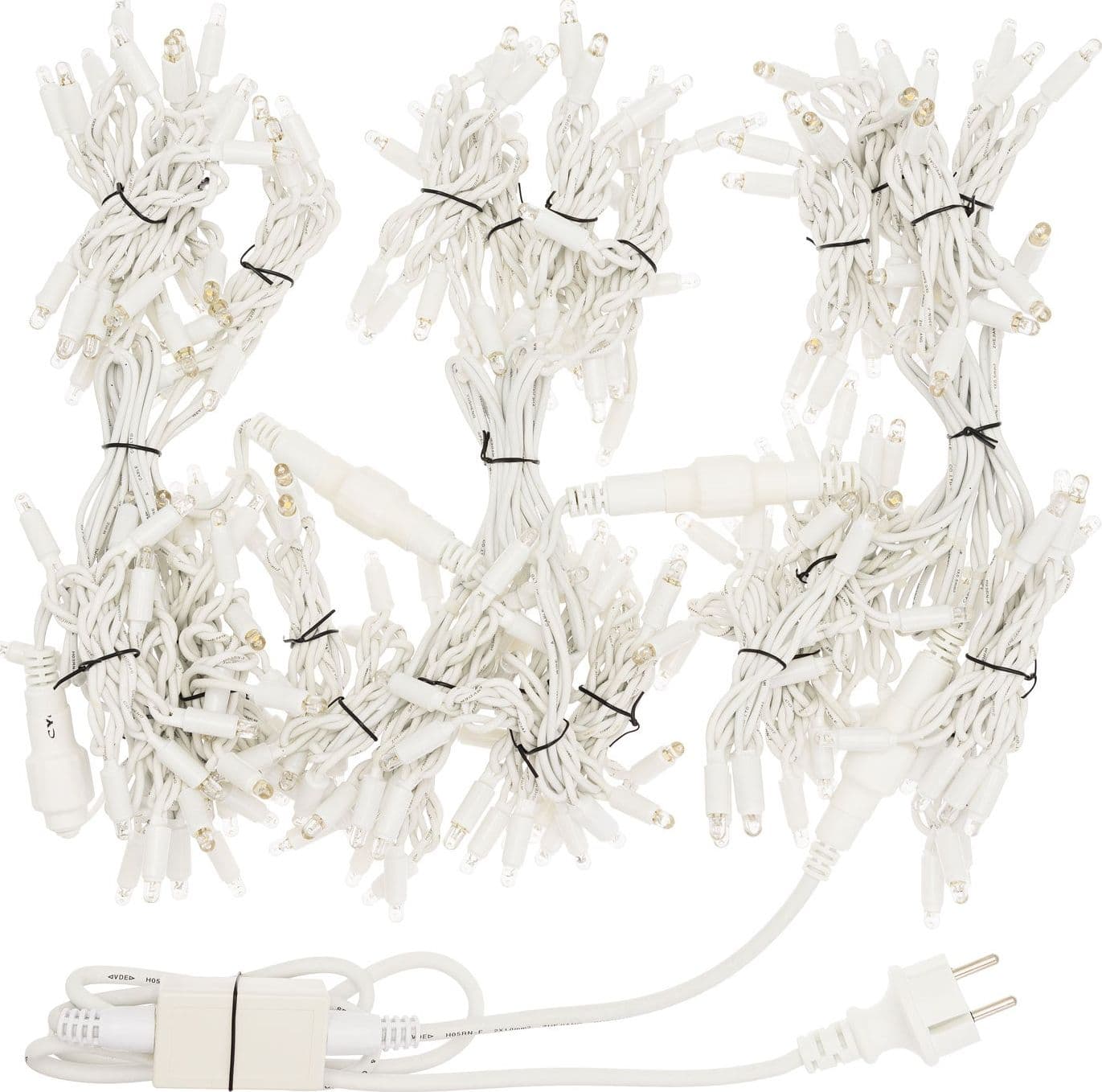 Cascata luce fredda blu e bianco con maxi led per interno ed esterno decorazione natalizia - 10