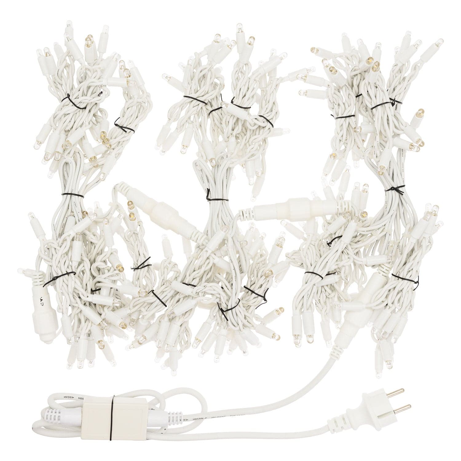 Cascata luce fredda blu e bianco con maxi led per interno ed esterno decorazione natalizia - 10