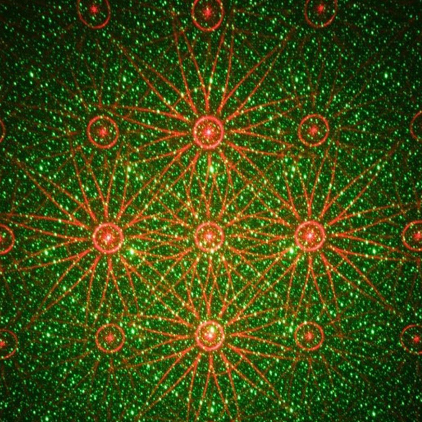 Proiettore natalizio a laser verde e rosso decorazione natalizia da esterno - 4