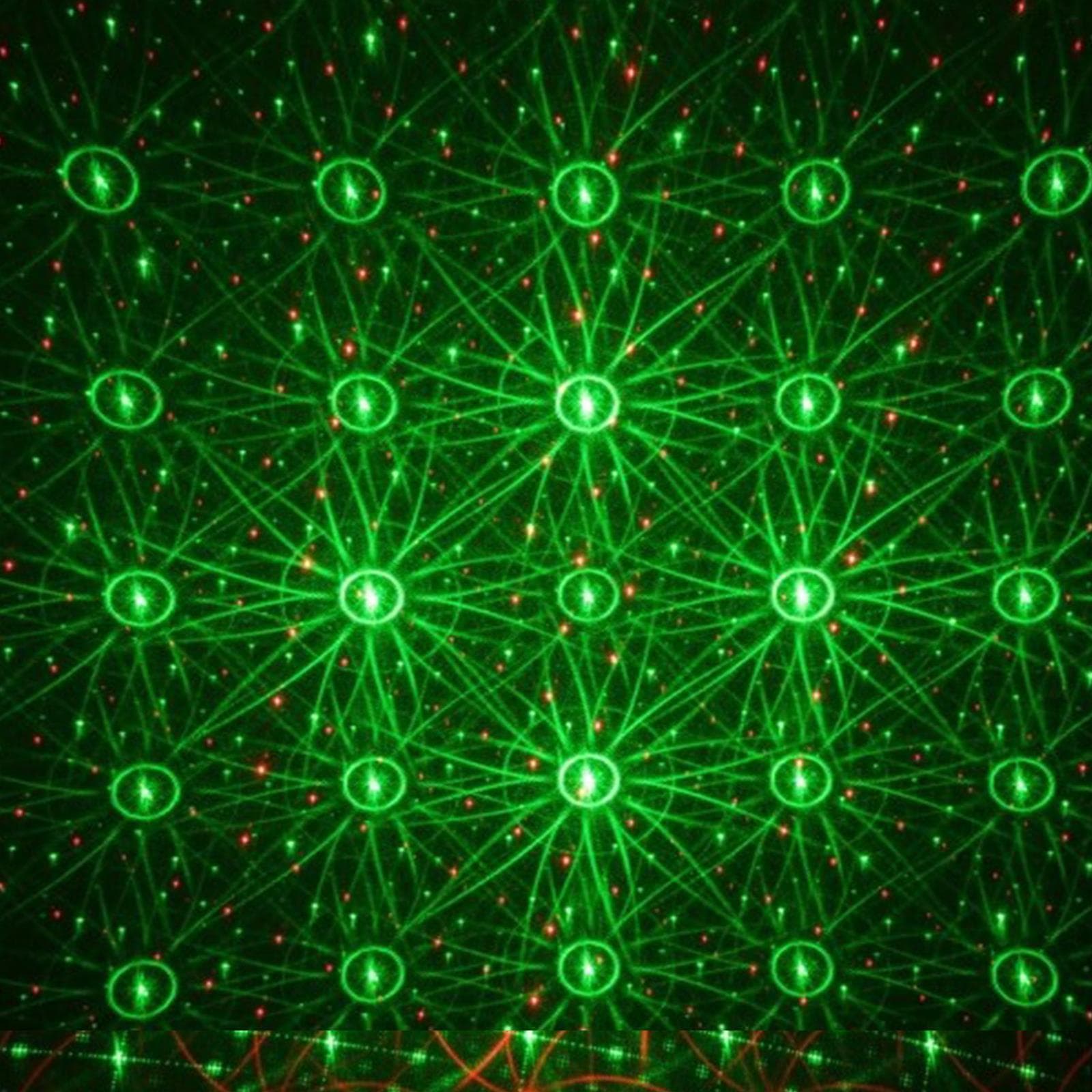 Proiettore natalizio a laser verde e rosso decorazione natalizia da esterno - 8