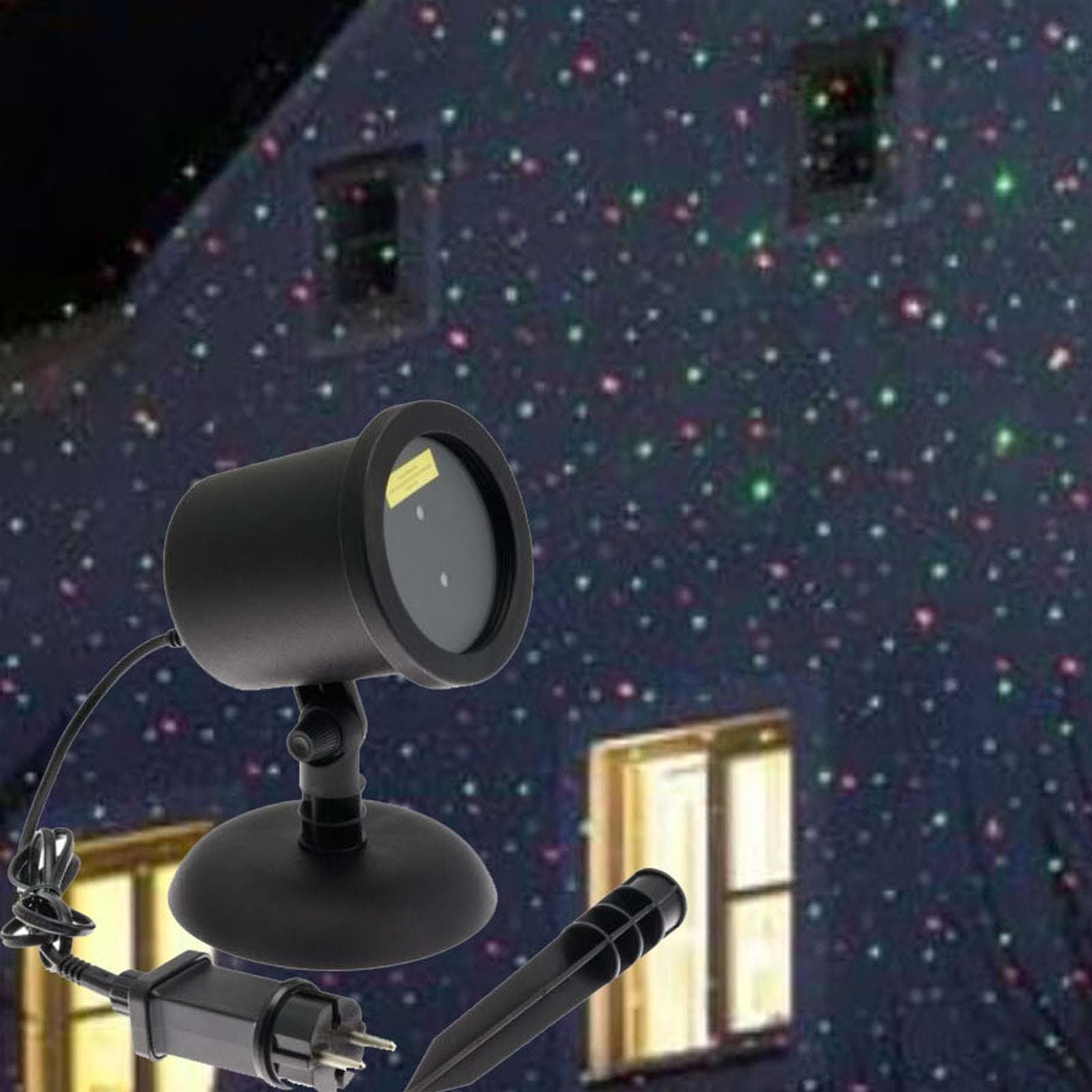 Proiettore natalizio a laser verde e rosso decorazione natalizia da esterno - 2
