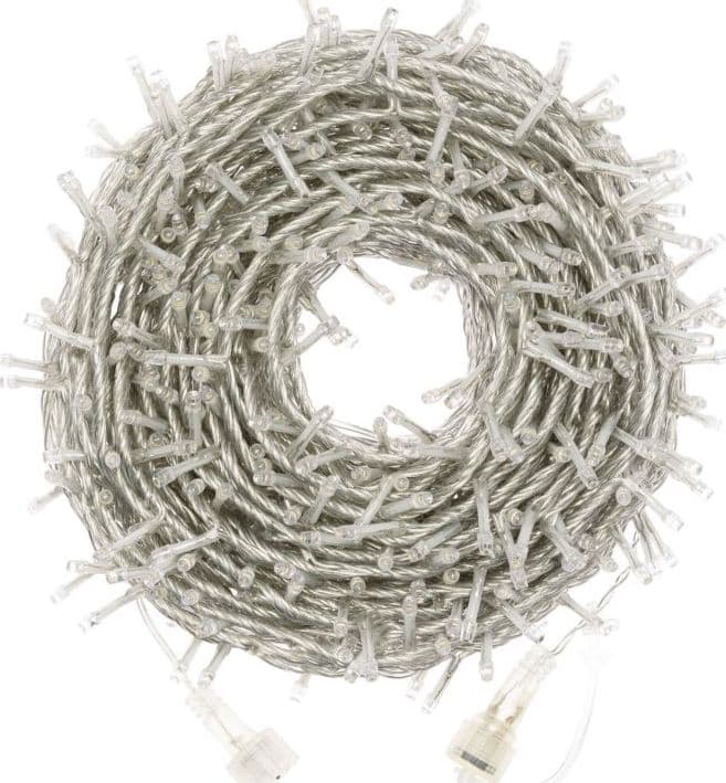 Catena lineare natalizia Smart Connect Plus da Ø 5 mm con 8 giochi di luce 24 mt 600 led - 6
