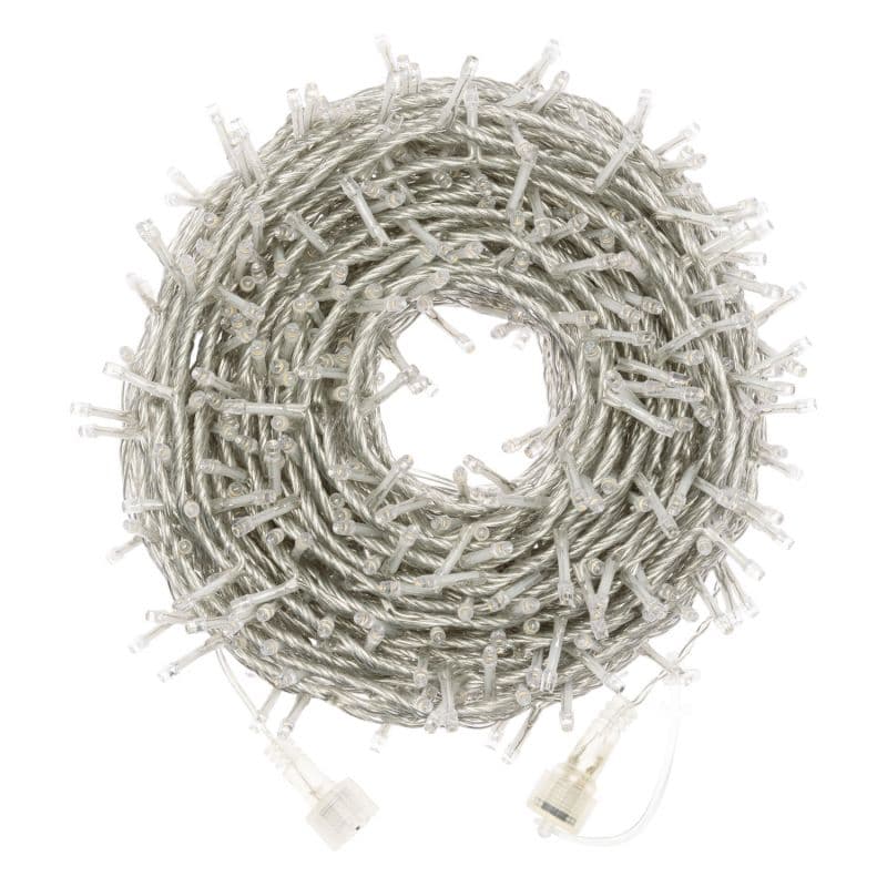 Catena lineare natalizia Smart Connect Plus da Ø 5 mm con 8 giochi di luce 24 mt 600 led - 6