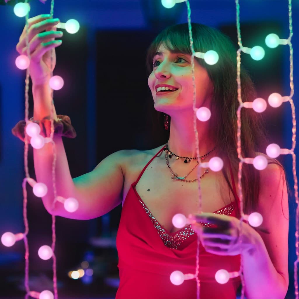 Capsule per luci di natale a led Mini Caps Twinkly Sfere in silicone - 7