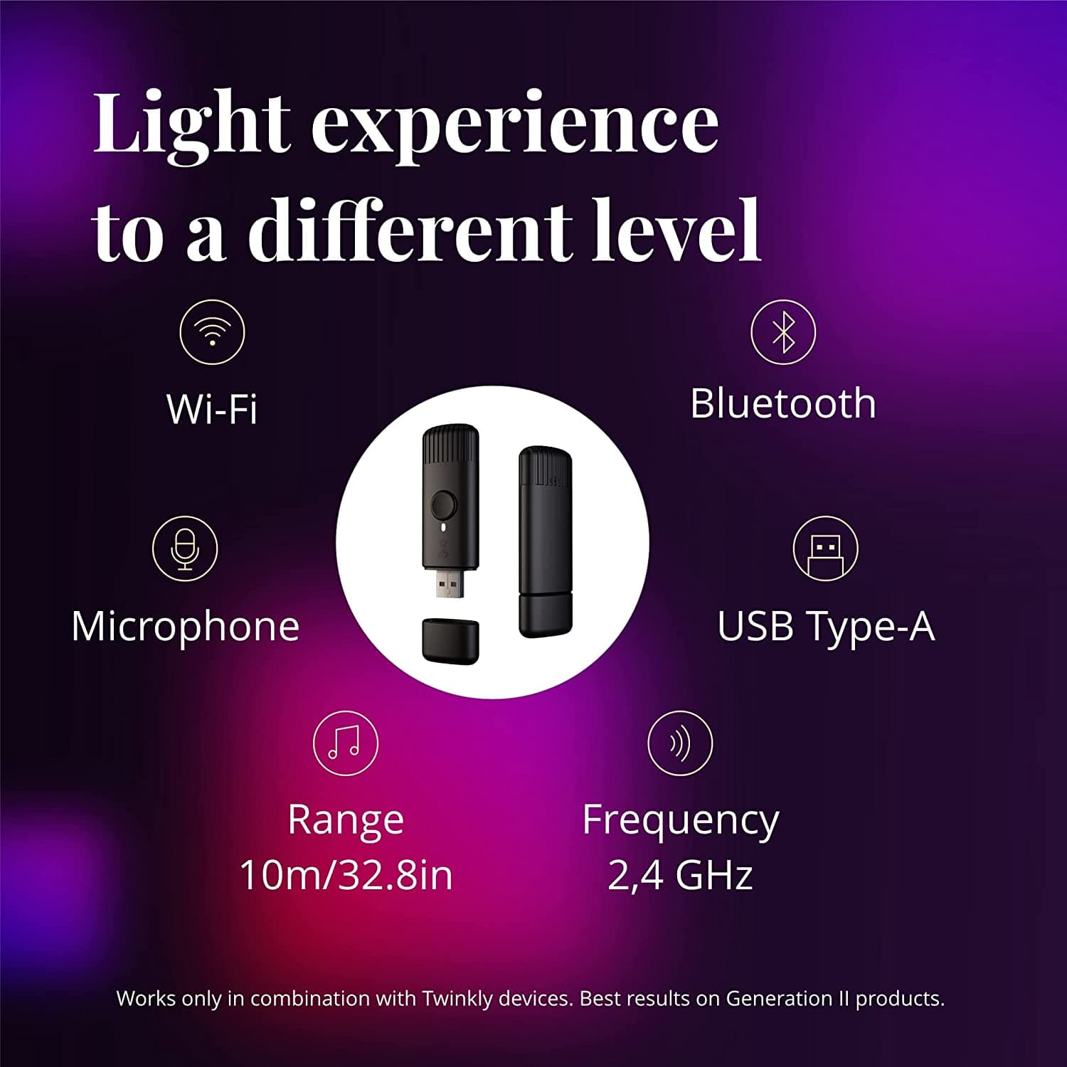 Chiavetta USB Music Dongle per catena luminosa Twinkly a led - 3