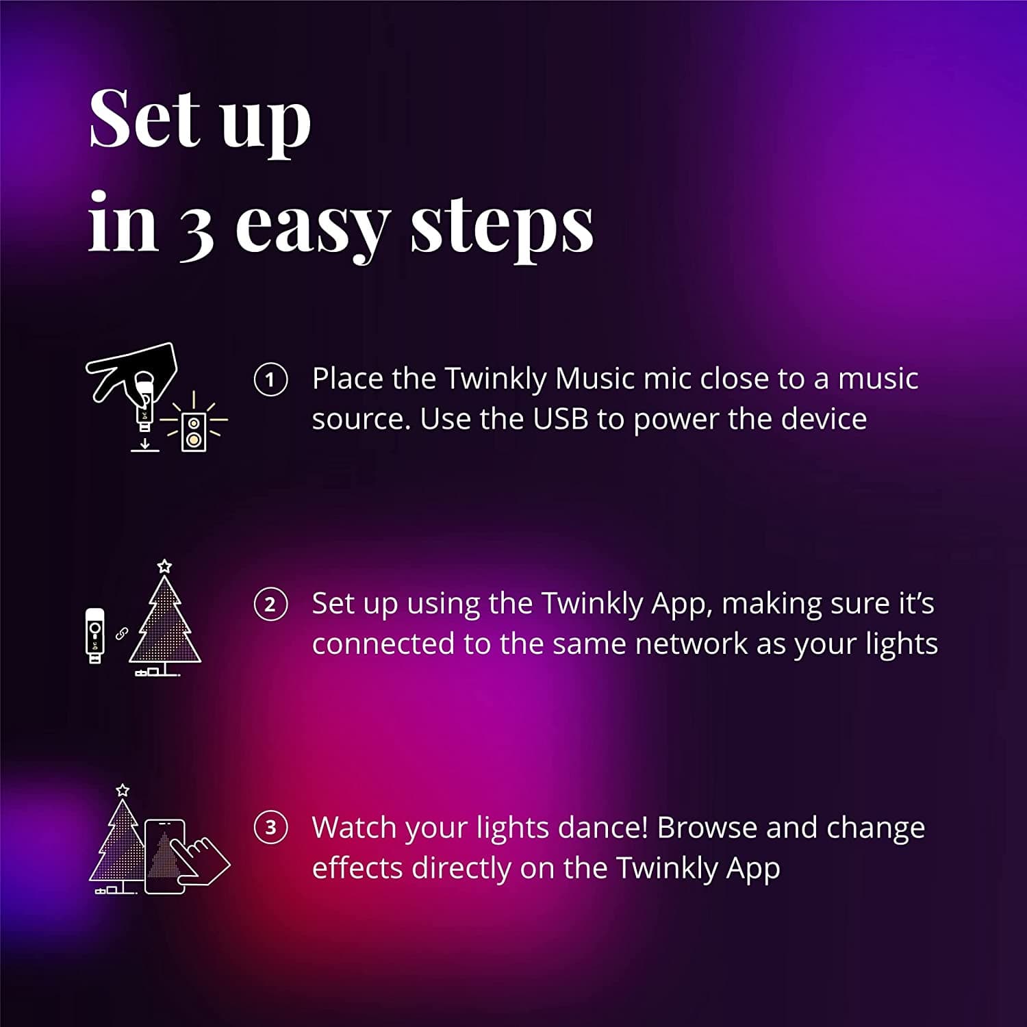 Chiavetta USB Music Dongle per catena luminosa Twinkly a led - 4