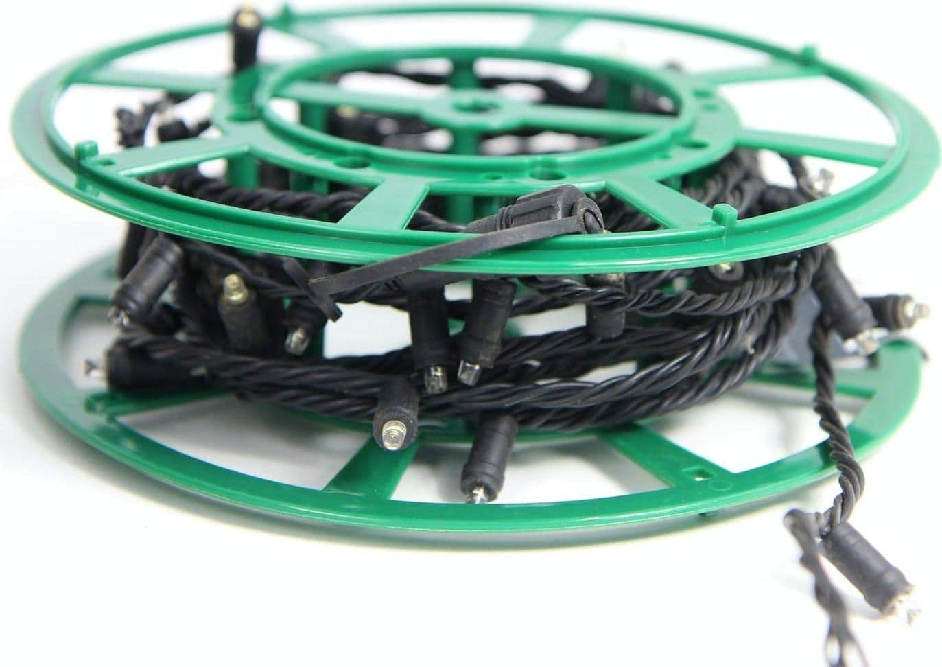 Custodia per stoccaggio invernale luci a led Natalizie color verde in PVC da 20 cm - 2