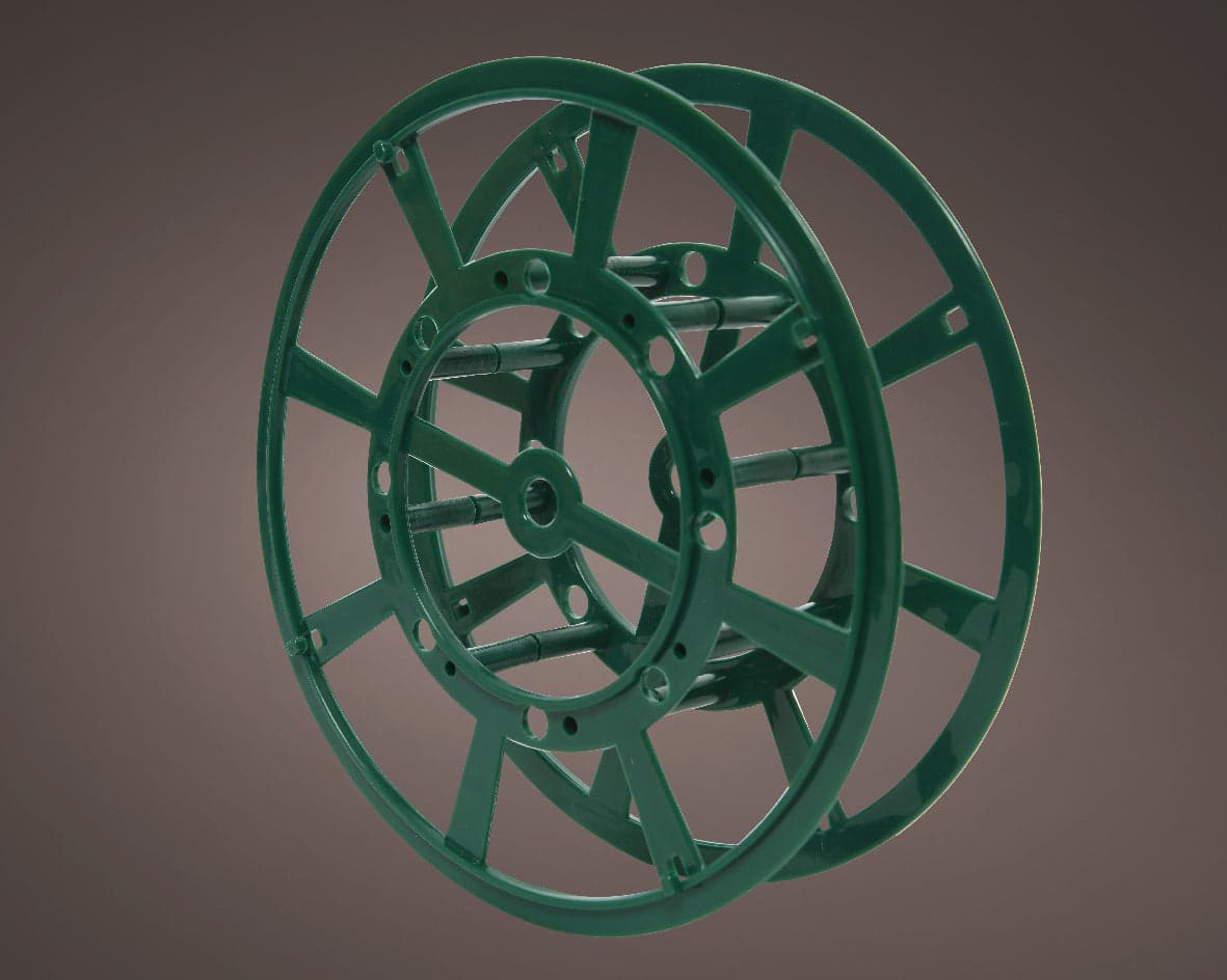 Custodia per stoccaggio invernale luci a led Natalizie color verde in PVC da 20 cm - 4