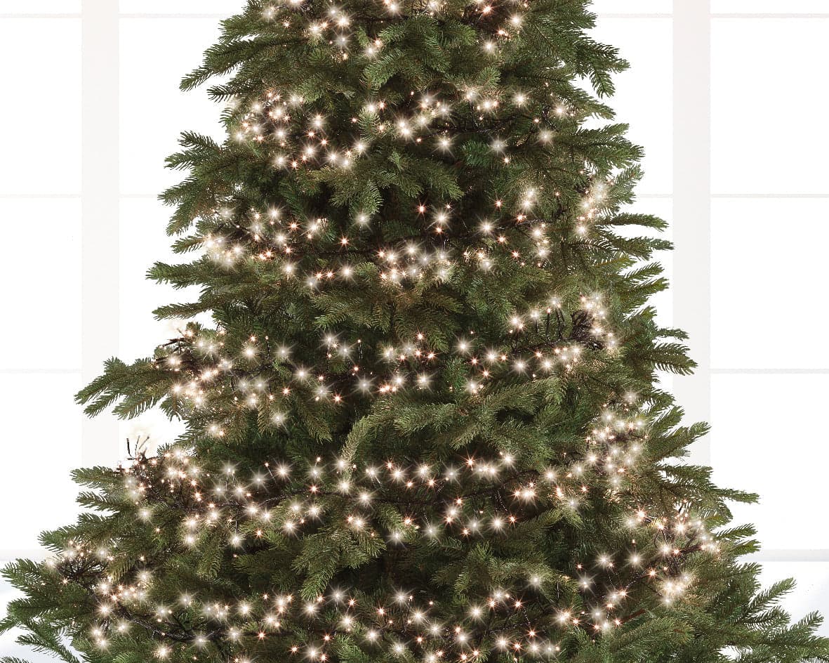 Catena lineare a LED luce calda con 8 funzioni luminose, rotolo da 27 metri - 9