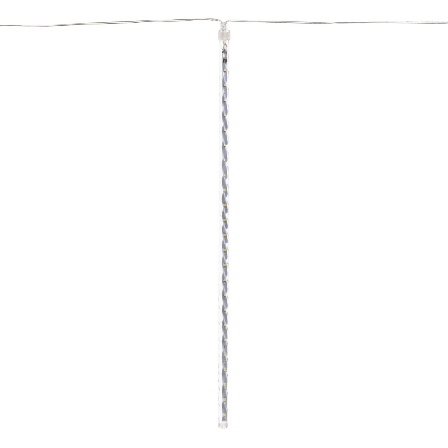 Catena 10 tubi luminosi 480 led per decorazioni Natalizie luce fredda - 2