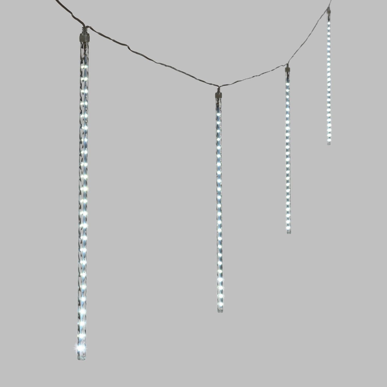 Catena 10 tubi luminosi 480 led per decorazioni Natalizie luce fredda - 3
