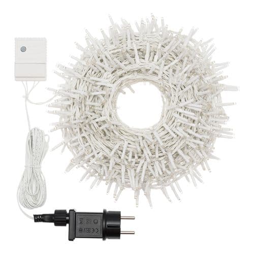 Catena nastro di luce bianca con 1000 MiniLed da 30 m per decorazioni natalizie - 4