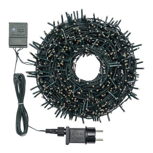 Catena luminosa lineare con 1000 MiniLED da 30 m decorazione natalizia da esterno - 2