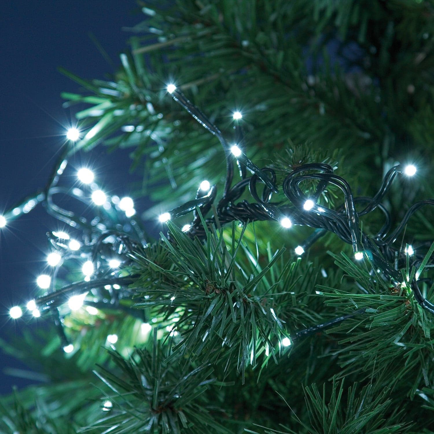 Catena lineare festone luce Fredda con 300 MiniLED da 3 metri - 4