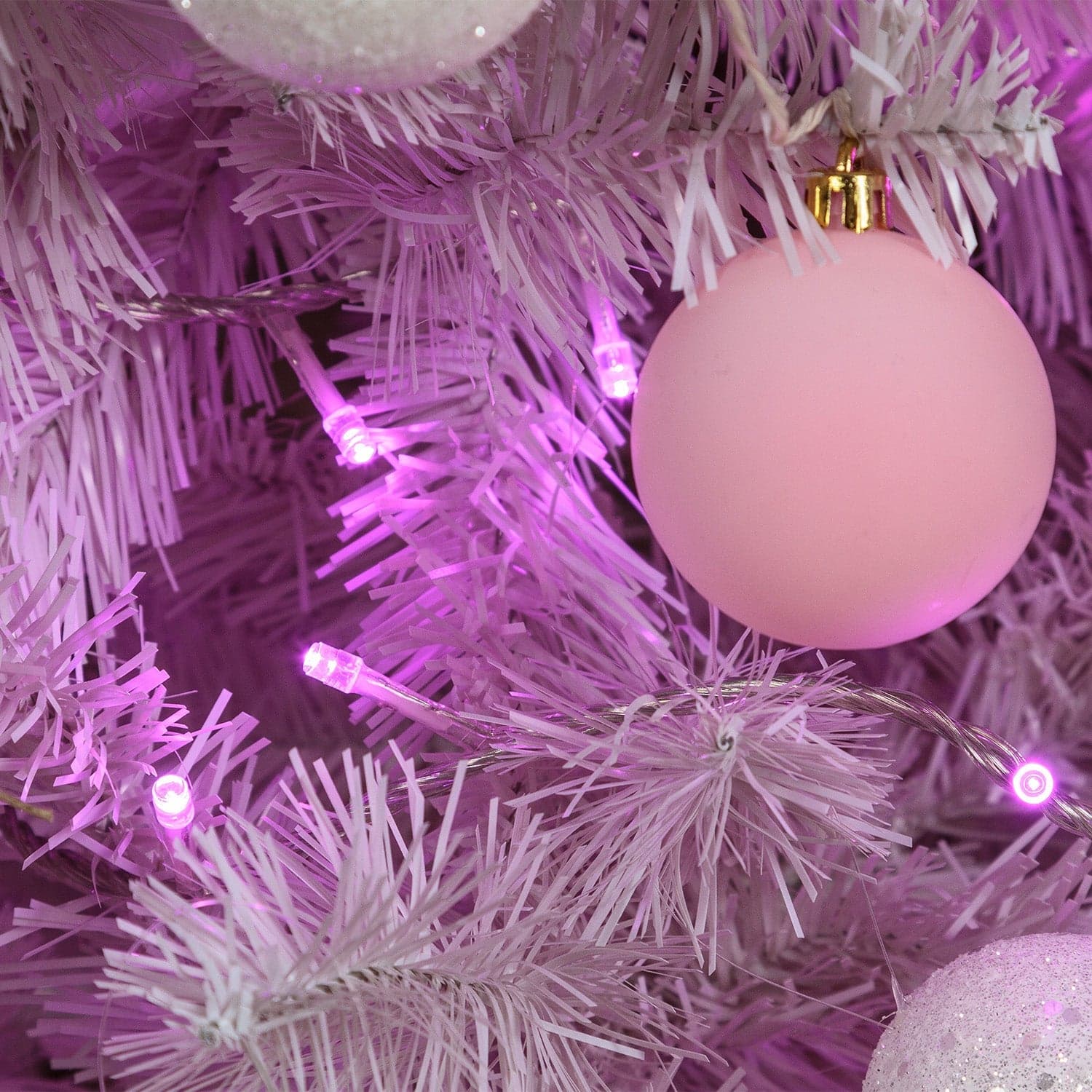 Luci di natale catena a led Porpora per interno ed esterno con giochi luce 96 Led - 3