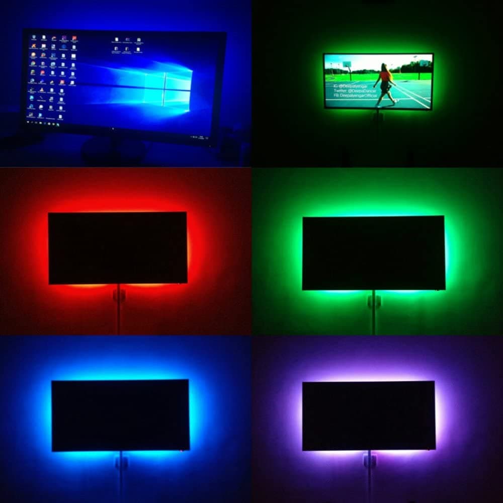 Striscia 150 led RGB con telecomando per interno 5 mt sezionabile - 2