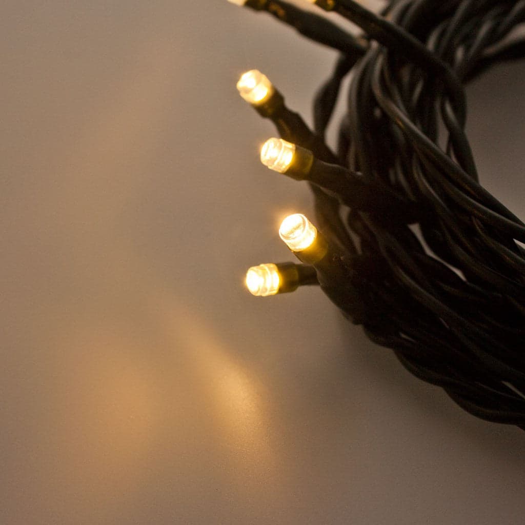 Catena luci di natale per presepe 20 led bianco caldo 5 mt - 2