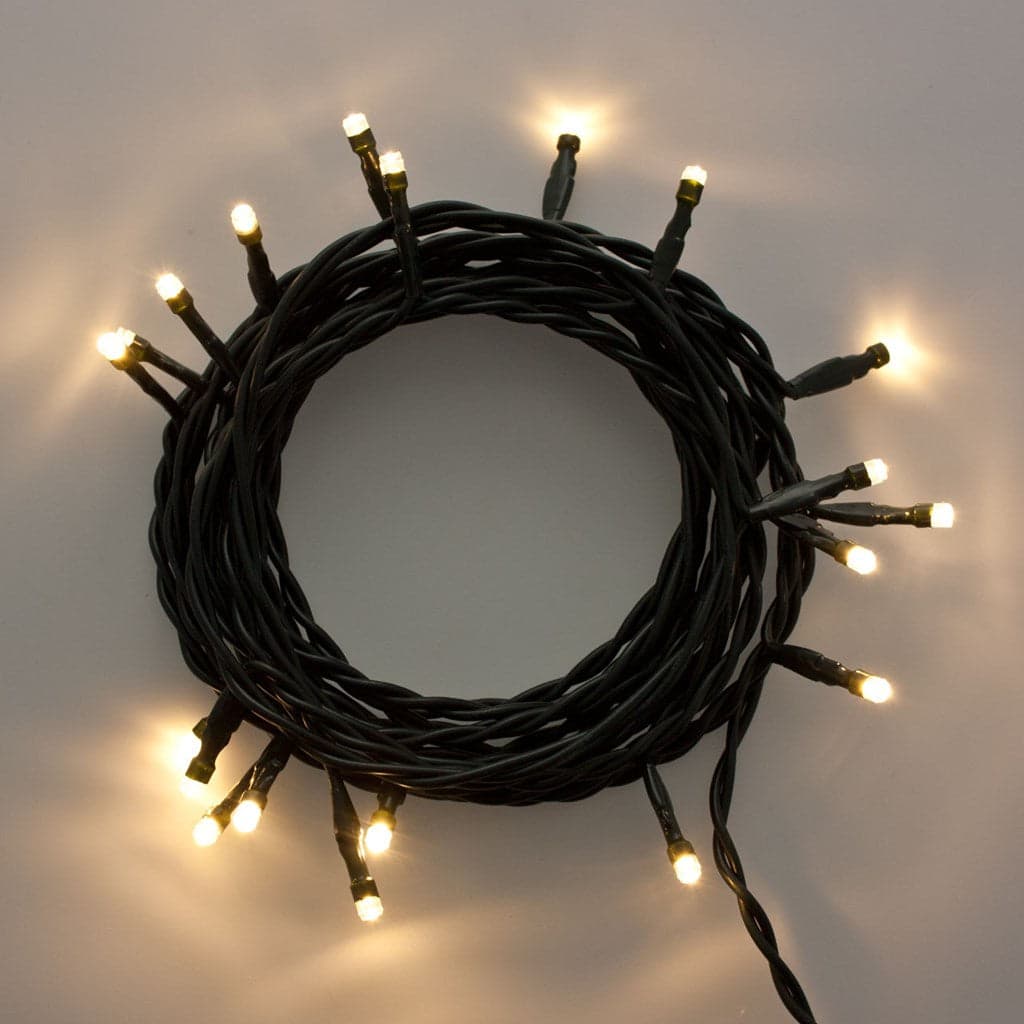 Catena luci di natale per presepe 20 led bianco caldo 5 mt - 3