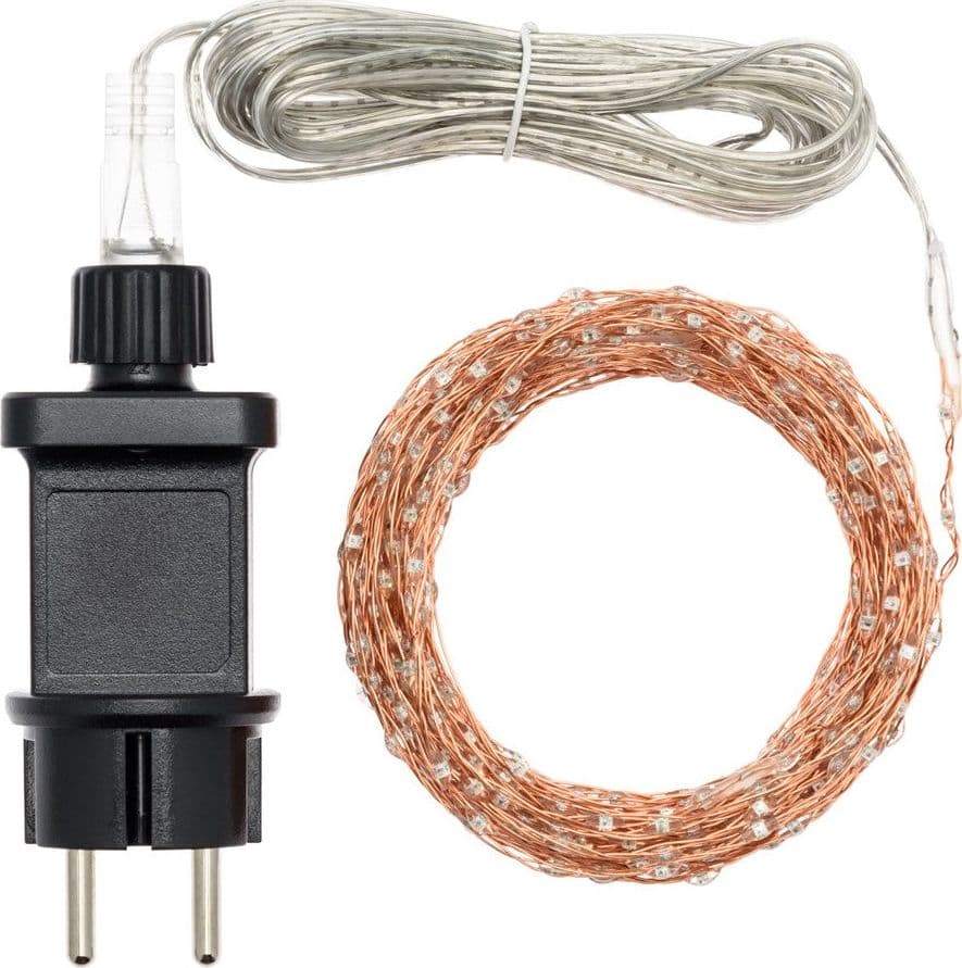 Catena lineare luminosa con 625 microled a luce multicolore RGB da 10 metri - 2