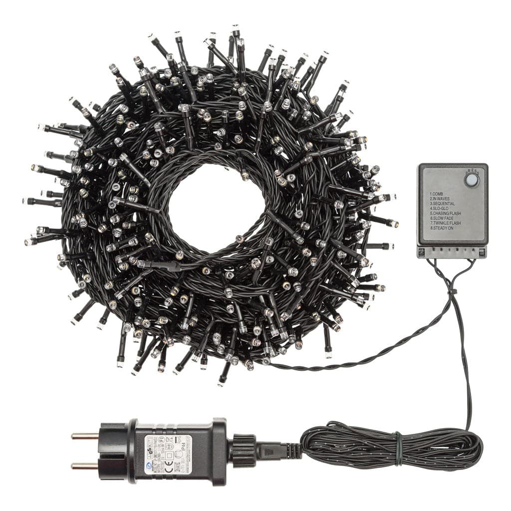 Catena lineare di luci natalizia "SuperBright" con led da Ø 5mm da esterno - 15