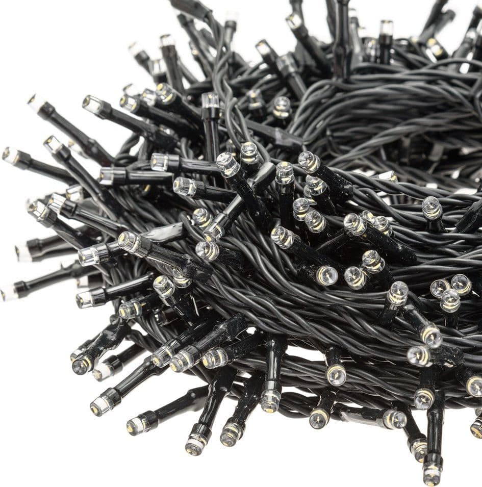 Catena lineare di luci natalizia "SuperBright" con led da Ø 5mm da esterno - 17