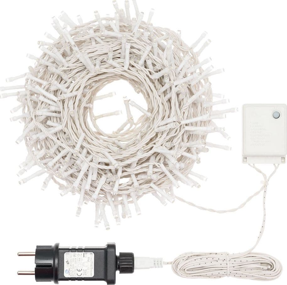 Catena lineare di luci natalizia "SuperBright" con led da Ø 5mm da esterno - 20