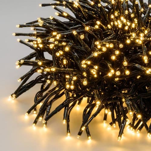 Catena lineare festone di luce bianca calda con MiniLed per decorazioni natalizie - 6