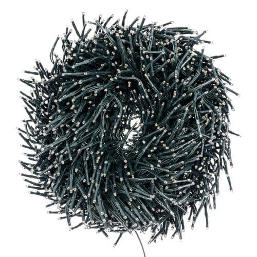 Catena lineare festone di luce bianca calda con MiniLed per decorazioni natalizie - 9
