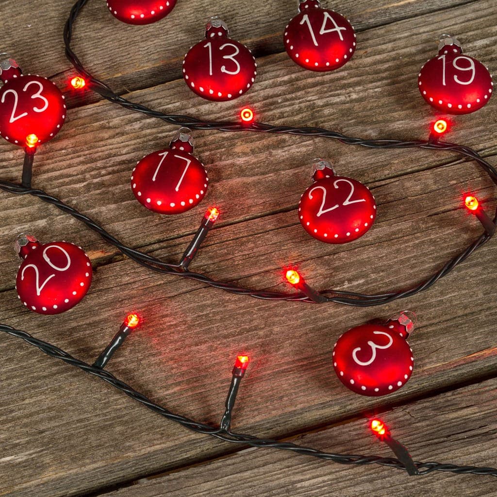 Luci di natale catena a led Rosso per interno ed esterno con controller giochi luce Ø 3 mm - 4