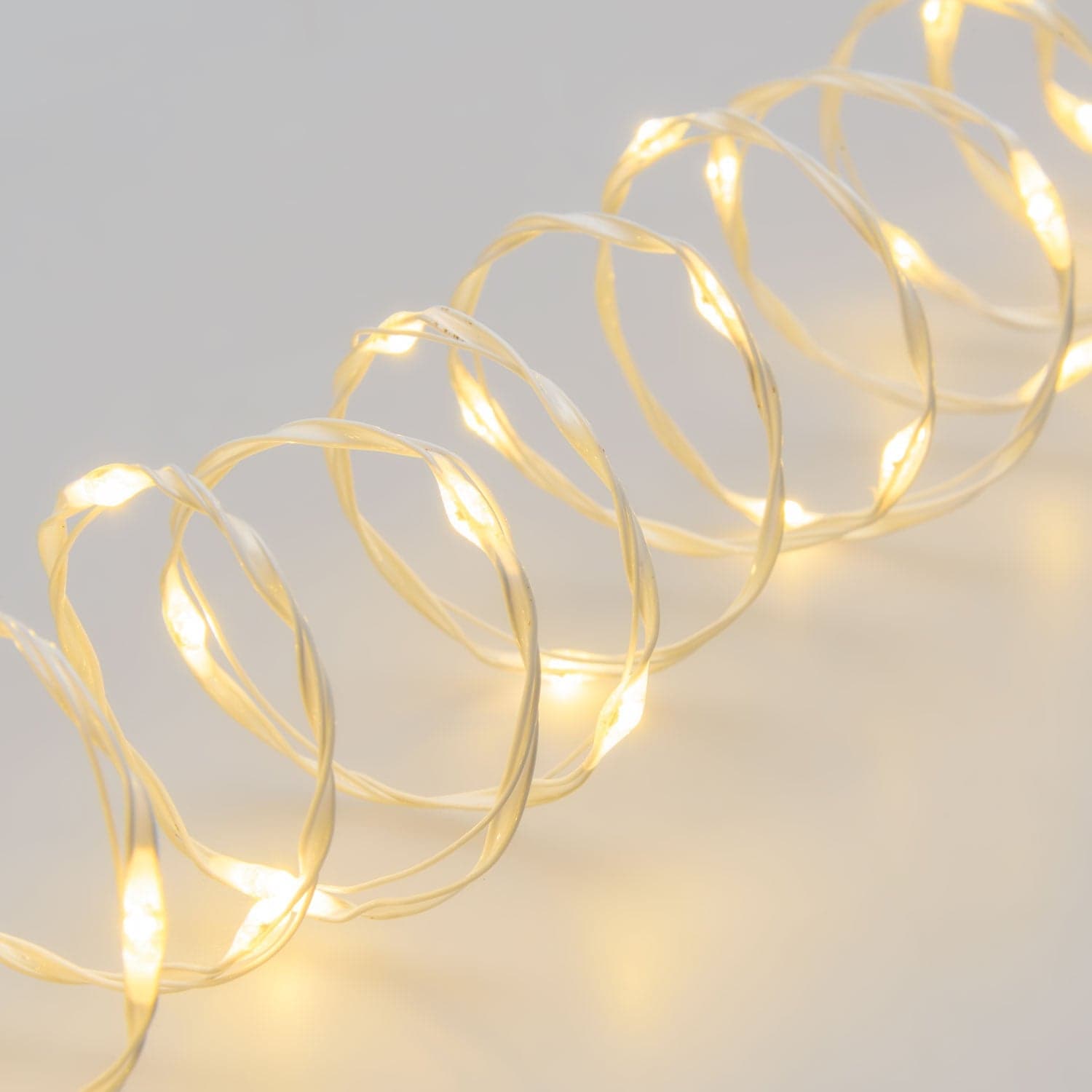 Luci di natale catena con Micro Led Fissi e filo in metallo per interno ed esterno 25 m - 12