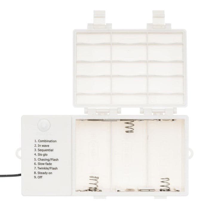 Luci di natale catena luminosa a batteria led 5 mm con telecomando per esterno - 7