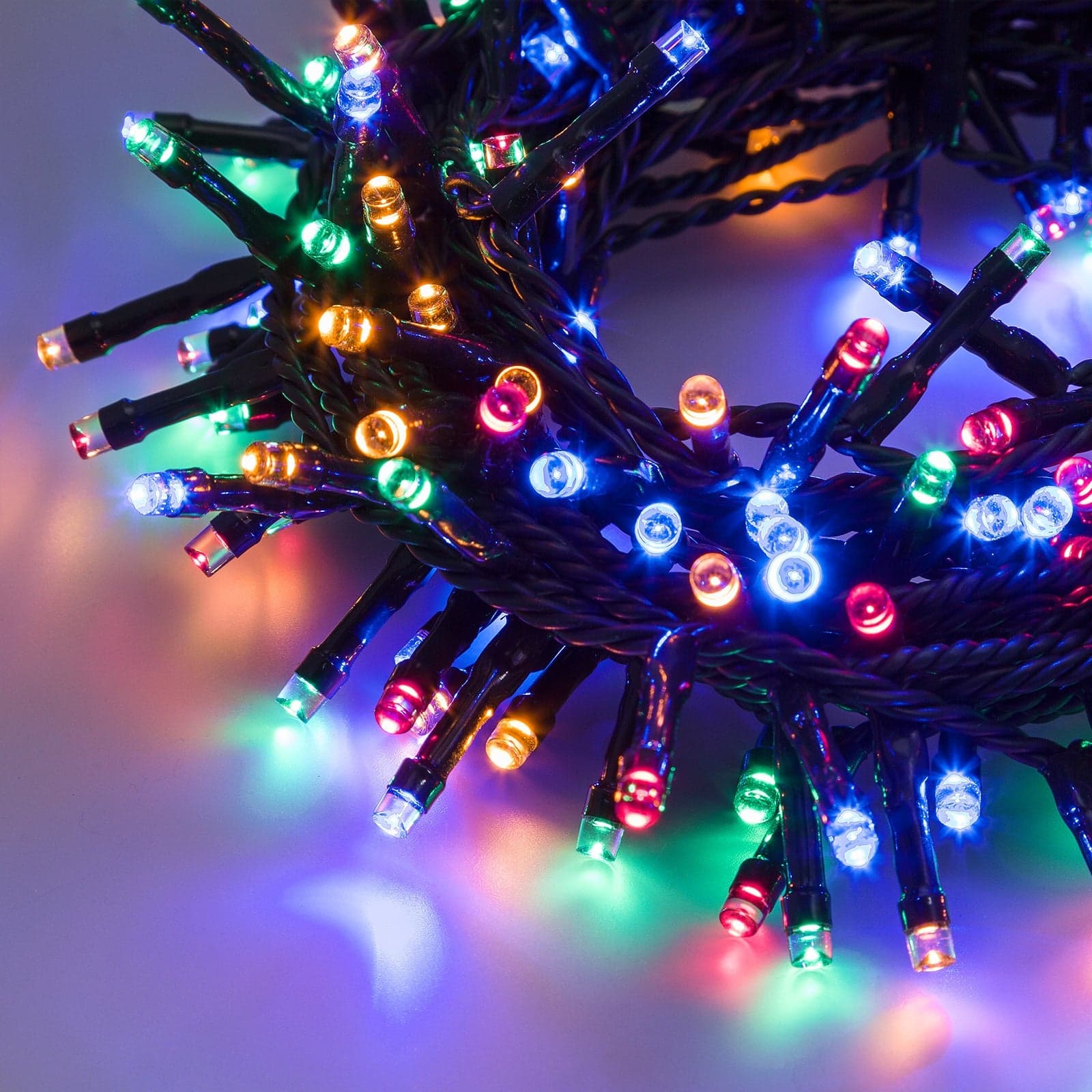 Catena luminosa musicale con 200 led decorazione per esterno addobbi e presepe - 5