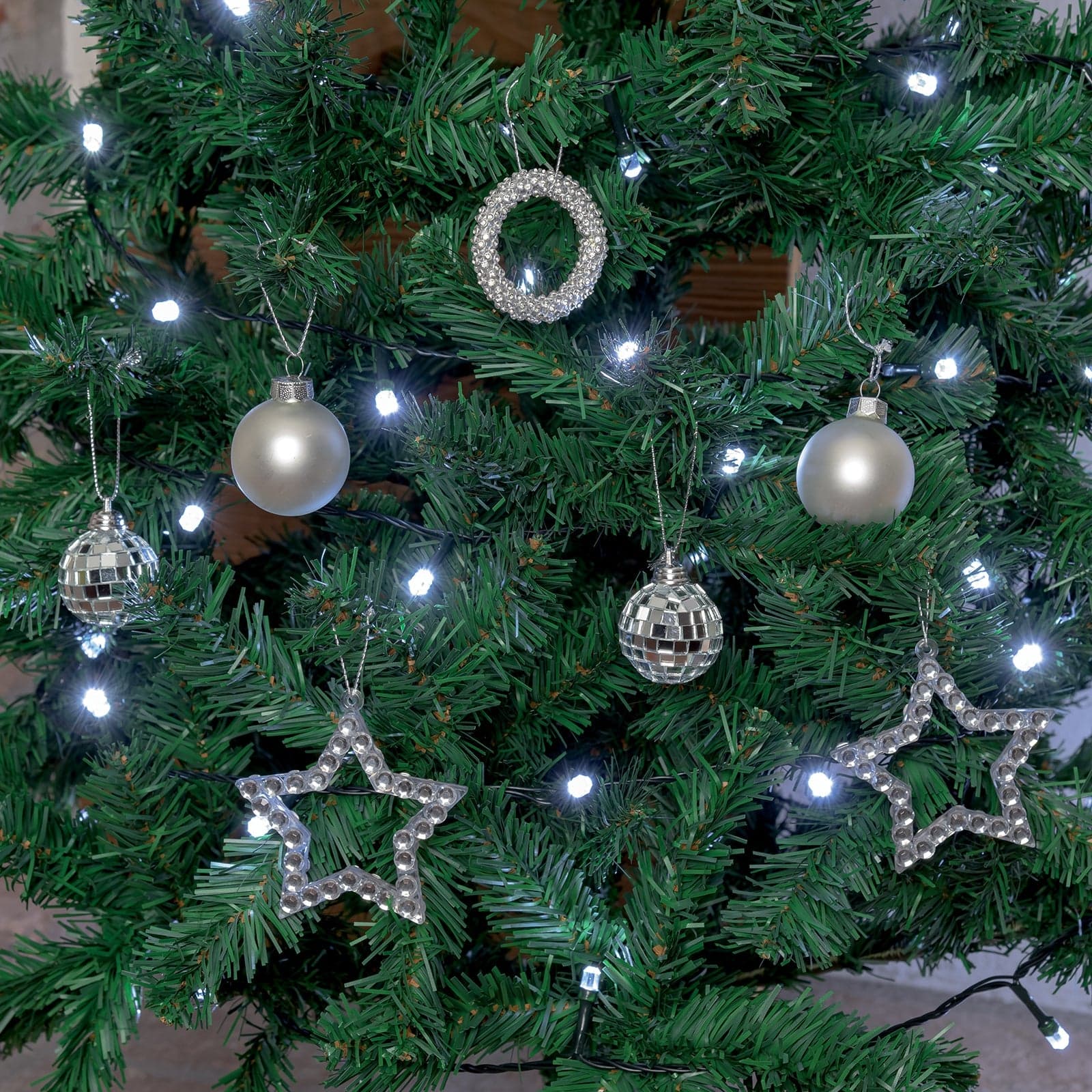 Luci di natale catena led "Diamante" 50 mt da esterno addobbi natalizi Ø 8 mm - 11