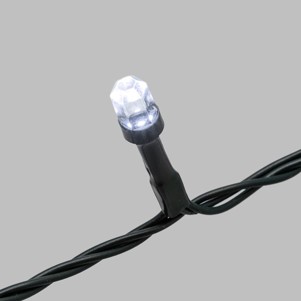 Luci di natale catena led "Diamante" 50 mt da esterno addobbi natalizi Ø 8 mm - 14