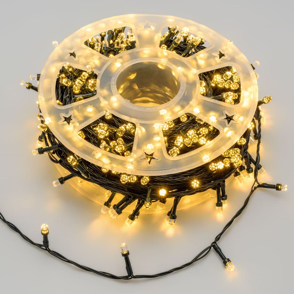 Luci di natale catena led "Diamante" 50 mt da esterno addobbi natalizi Ø 8 mm - 17