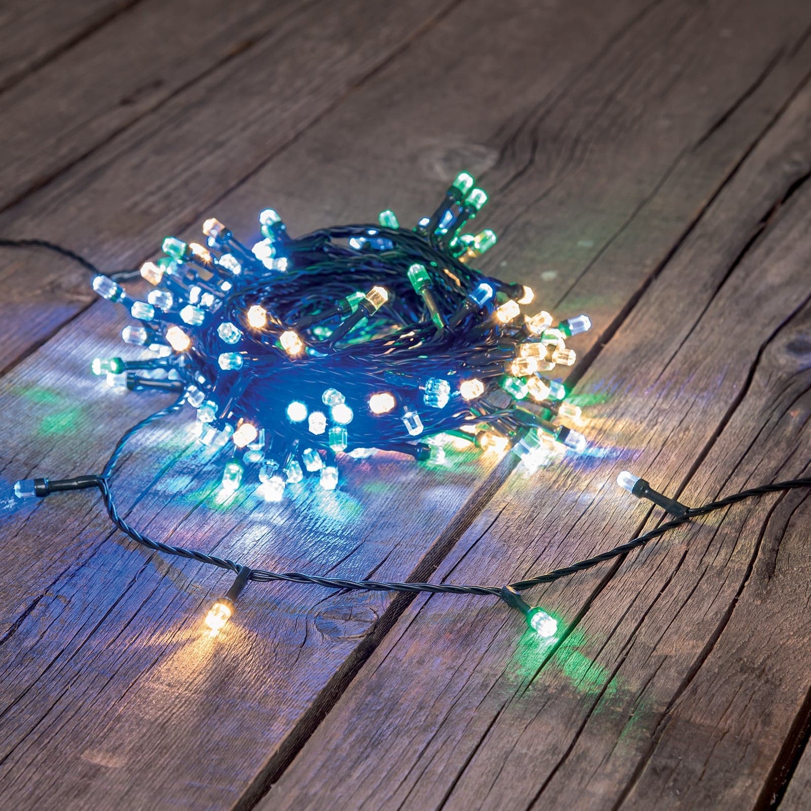 Luci di natale catena led "Diamante" 50 mt da esterno addobbi natalizi Ø 8 mm - 6
