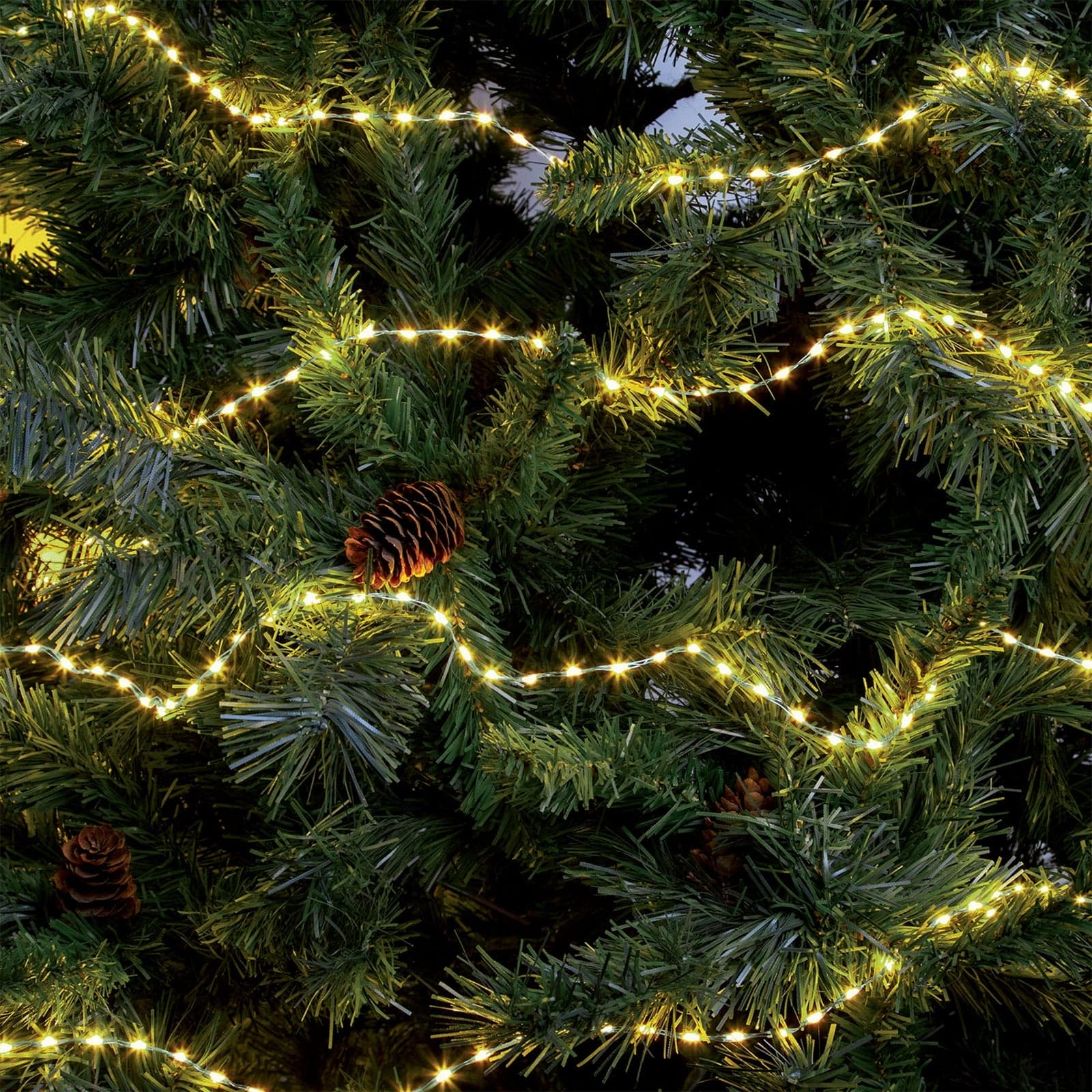Luci di natale catena con 625 Maxi-Micro Led e filo in metallo per interno ed esterno 10 mt - 3