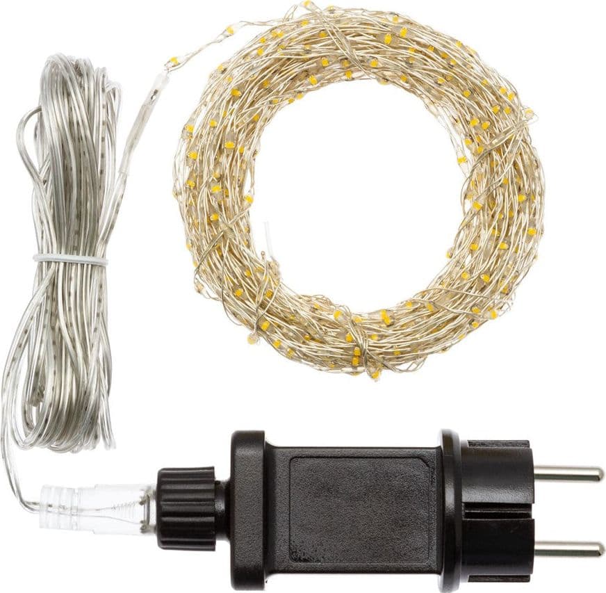 Luci di natale catena con 625 Maxi-Micro Led e filo in metallo per interno ed esterno 10 mt - 4